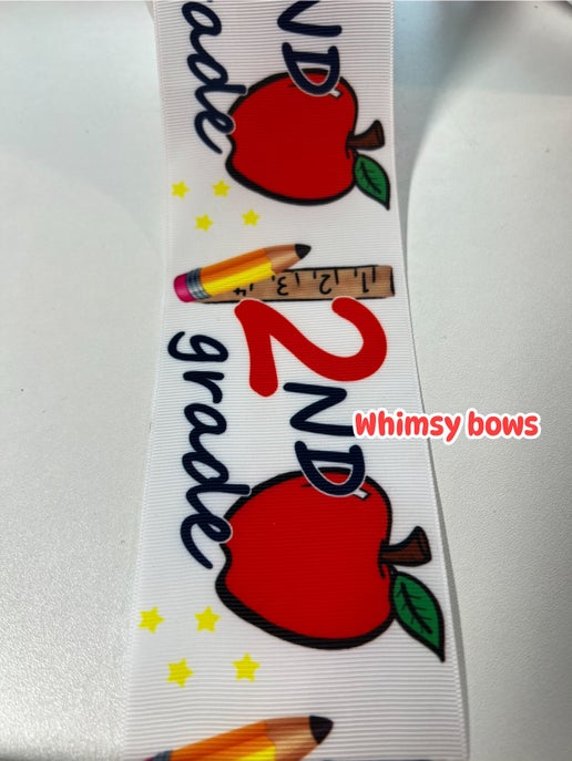 3 INCH 2ND GRADE APPLE RIBBON
