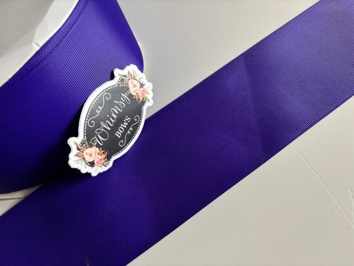 REGAL PURPLE  3 inch solid ribbon- 5 yard roll