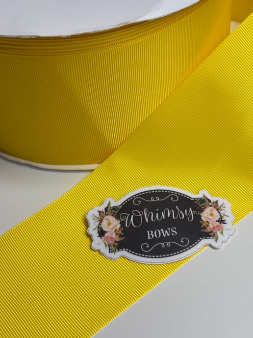 Daffodil 3 inch solid grosgrain 5 yard roll