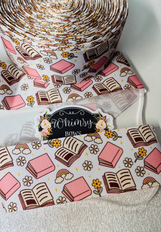 2 inch books w rainbows all over