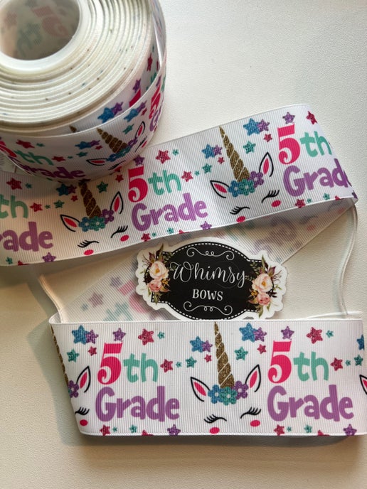 2 INCH 5TH GRADE UNICORN