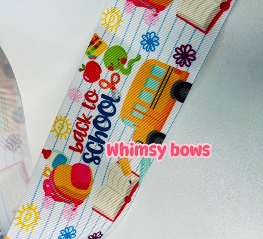 3 INCH BACK TO SCHOOL RIBBON